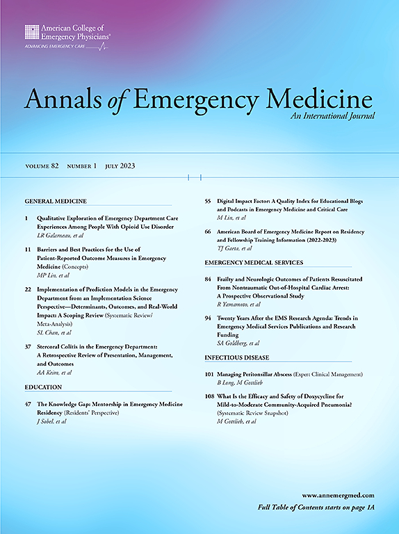 Annals of Emergency Medicine